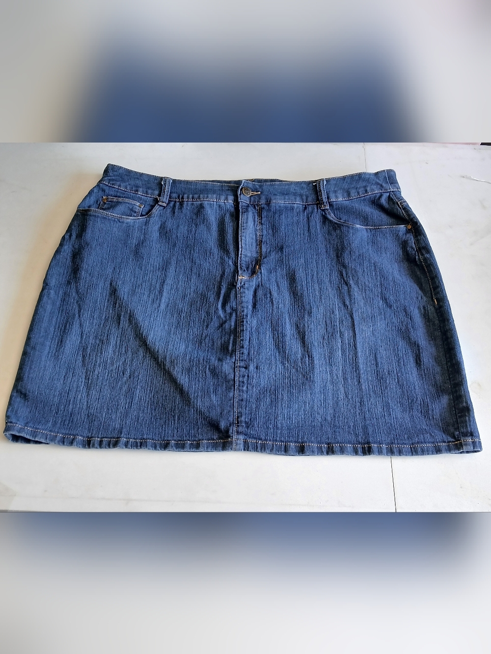 croft & barrow Blue Denim Mini Skirt /Skorts